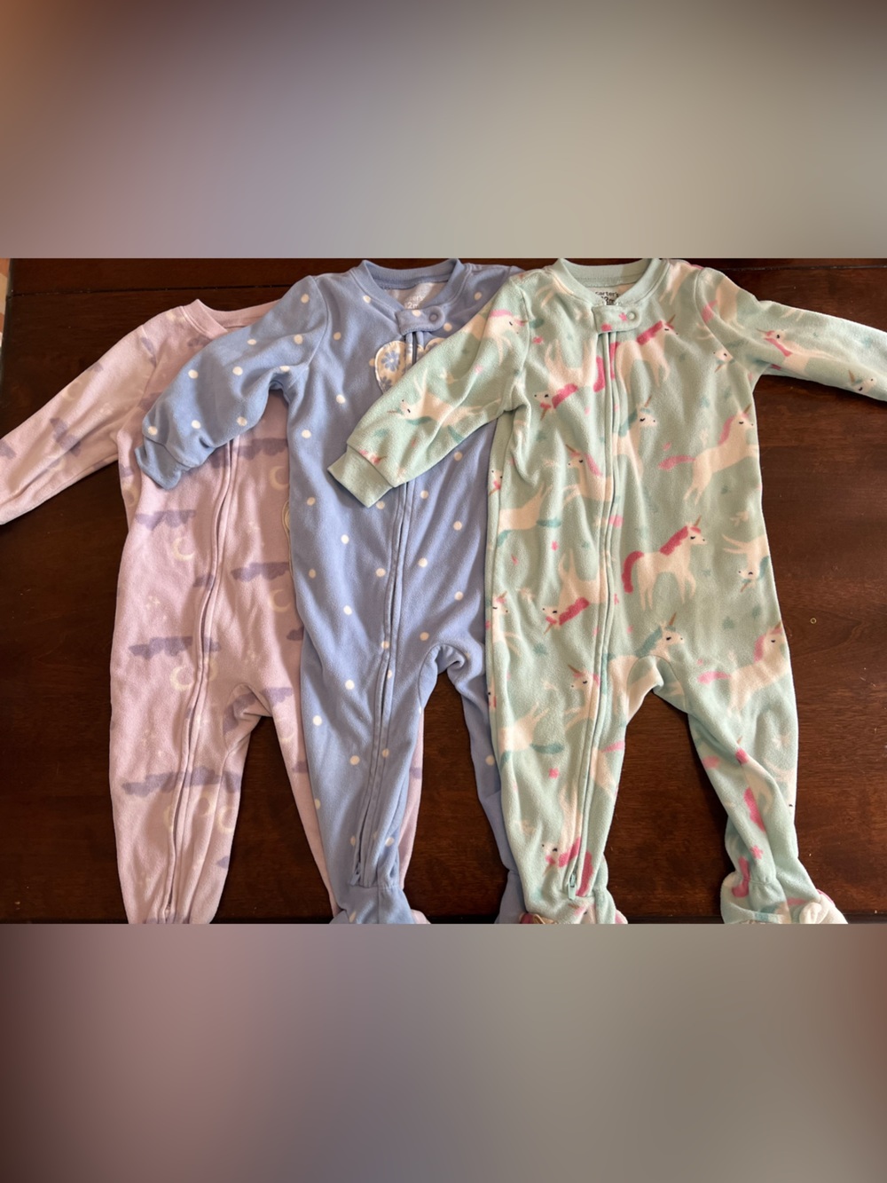 Baby Girl Carter’s Fleece Pajama Bundle